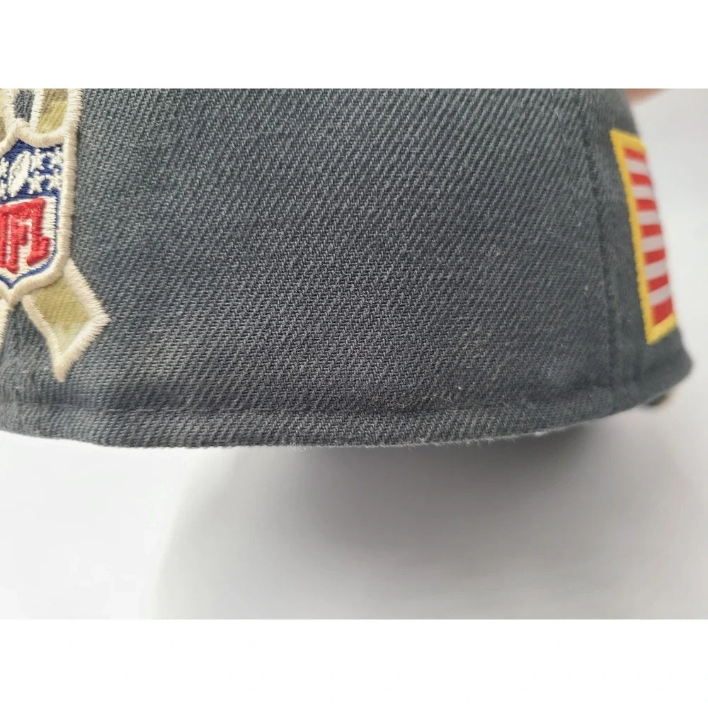 Detroit Lions Salute‎ To Service Camo New Era 59Fifty Fitted 7 Hat Cap NFL Gray
